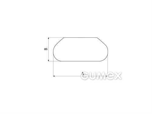 Kompaktný silikónový profil, tvarový - 0186