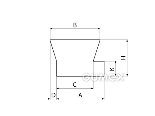Kompaktný silikónový profil, tvarový - 0210