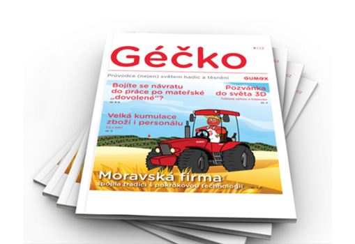 Firemný časopis Géčko, logo